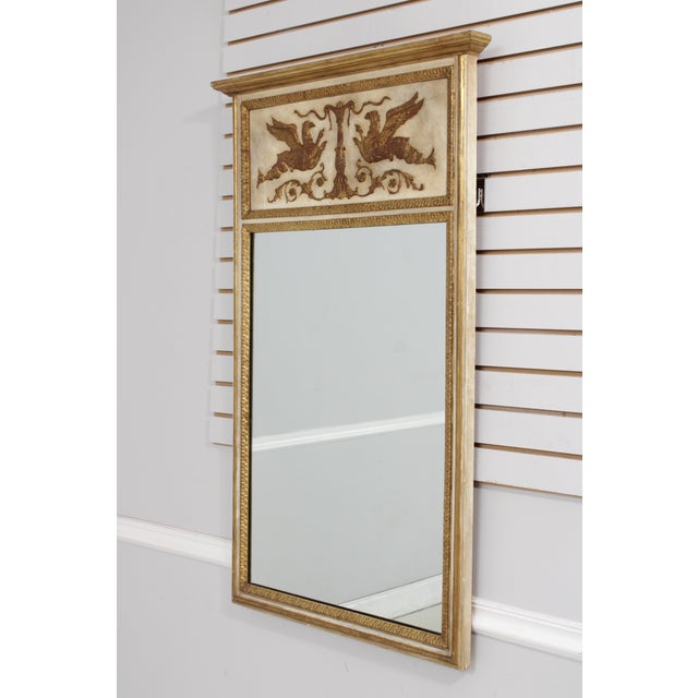 Age: C.1950’s Details: Stunning Gold Leaf Accents Nice Wood Frame French Style ‘Antique’ Creme & Gold Painted Finish...