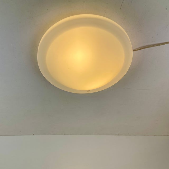 Contemporary Opaline Ceiling Lamp from Peill & Putzler, Germany, 1980s For Sale - Image 3 of 9