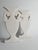 Vintage Flattened White Ceramic Urn Vases, 1980s, Set of 2 For Sale - Image 4 of 14
