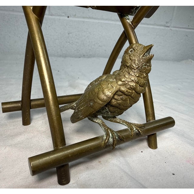 Up for sale is an exquisite antique 19th century solid gilt bronze bird pen/pipe holder stand from the late 1800s. This...