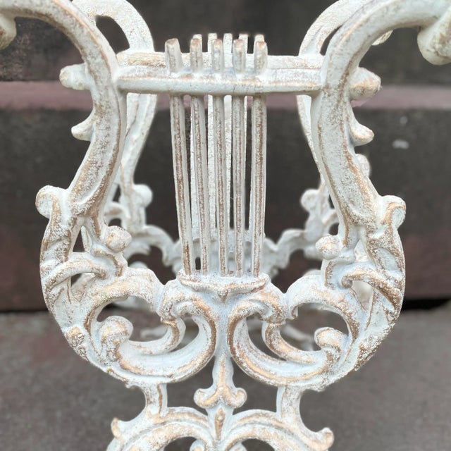Mid 20th Century Vintage Lyre/Harp Shaped Aluminum Rack For Sale In Baltimore - Image 6 of 10