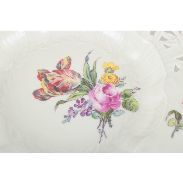 Deep Porcelain Plate with Floral Motif from Royal Copenhagen, Early 20th Century For Sale - Image 3 of 5