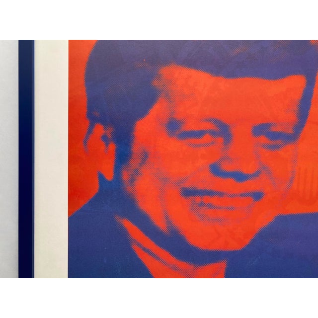 Wood Andy Warhol Foundation Vintage Offset Lithograph Print Framed JFK Pop Art Poster " Flash-November 22, 1963 From the Flash Portfolio " 1968 For Sale - Image 7 of 18