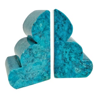 Pair of Vintage Italian Stone Bookends For Sale