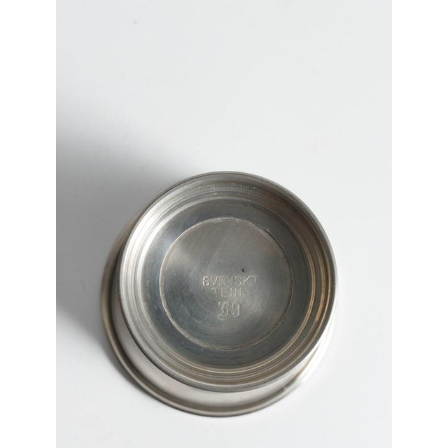 Small Vintage Pewter Vase with Laurel Wreath from Svenskt Tenn, Sweden, 1967 For Sale - Image 4 of 10
