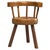 Provincial Sculptural 3-Legged Vernacular Chair in Oak, France, 1900s For Sale - Image 14 of 14