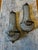 Vintage Dark Bronze and Crystal Wall Sconces - a Pair For Sale - Image 4 of 11
