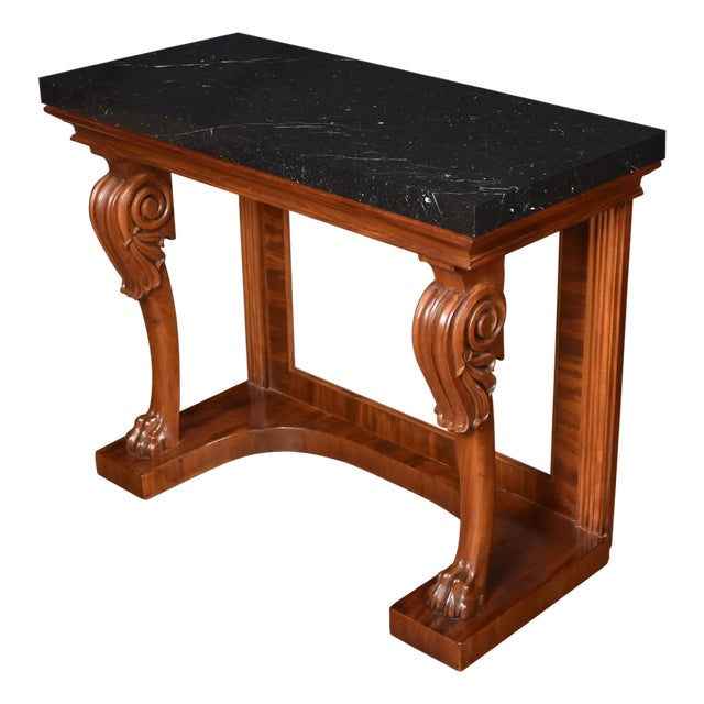 Regency Mahogany Console Table For Sale