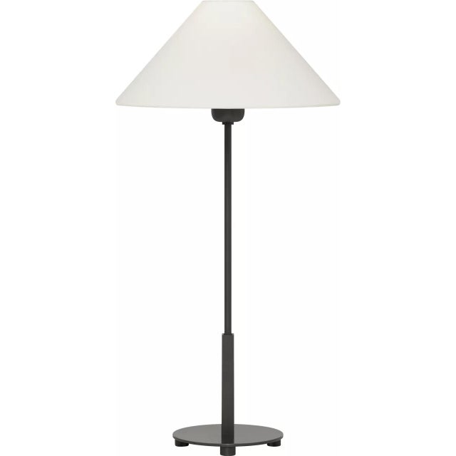 Modern J. Randall Powers by Visual Comfort Signature Hackney Table Lamp in Bronze with Linen Shade For Sale - Image 3 of 3