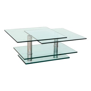 K500 Glass Coffee Table from Ronald Schmitt For Sale