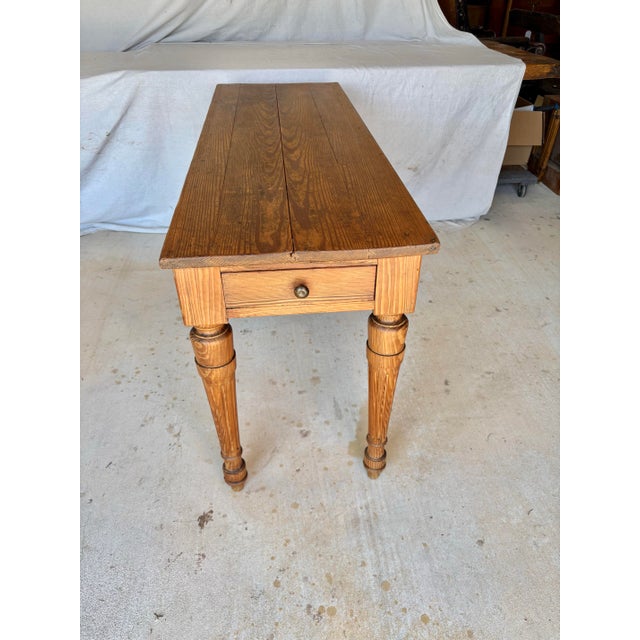 Late 19th Century French Pine Console Table For Sale - Image 10 of 12