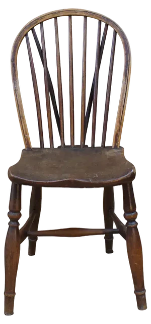 Wooden Windsor Chair, England, 19th Century