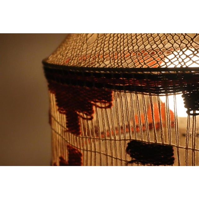 Native American Macrame Boho Staircase Hanging Lamp, 1970s For Sale - Image 13 of 18