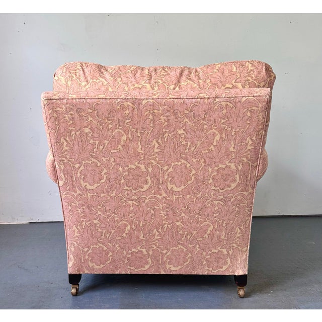 2010s George Smith Full Scroll Arm Chair For Sale - Image 5 of 10