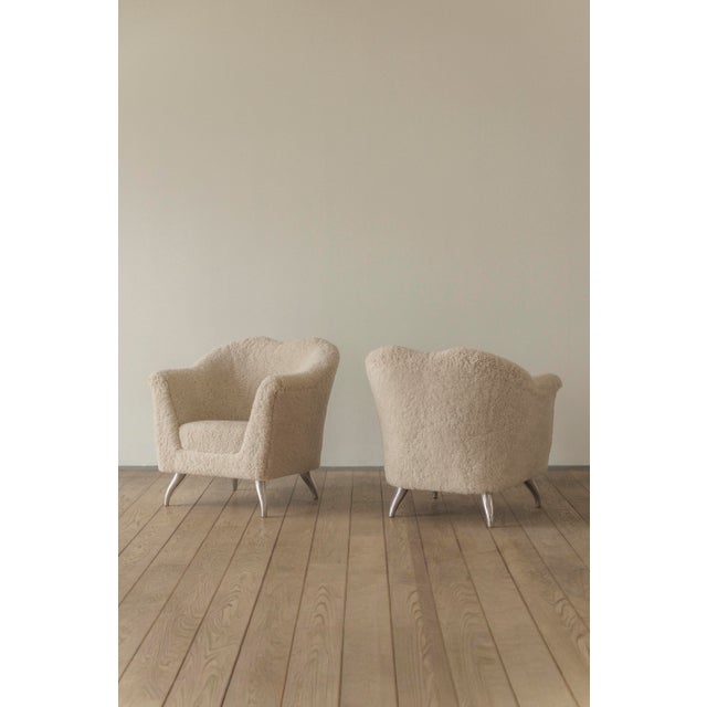 Vintage Lounge Chairs by Gubi Olsen, 1980s, Set of 2 For Sale - Image 6 of 6