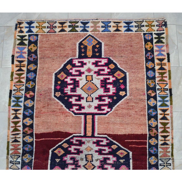 Vintage Hand Knotted Rug Ethnic Kurdish Rug - 4′8″ X 8′ For Sale - Image 9 of 13