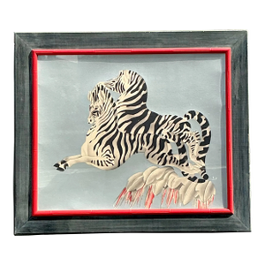 Vintage MCM Original Zebra Print