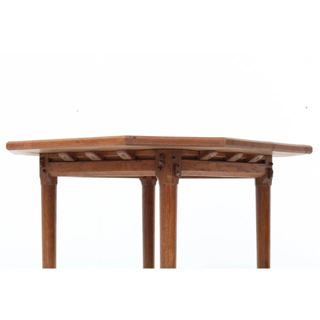 Arts & Crafts Oak Coffee Table by A. J. Kropholler, 1900s For Sale - Image 6 of 11