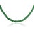Art Deco Estate 60 Ct Natural Green Onyx Beads Single Strand Necklace With Silver Clasp, 16 Inch For Sale - Image 3 of 15