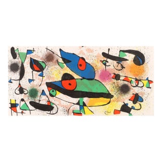 1974 Joan Miro Signed Original Lithograph Sculpture 2 For Sale