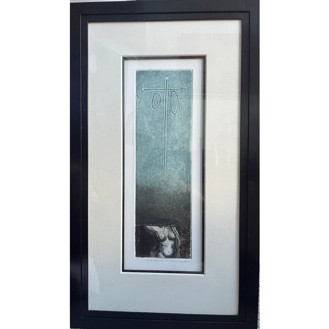 2000 - 2009 Enrico Embroli, Mixed Media Paintings, Set of 3 For Sale - Image 5 of 5