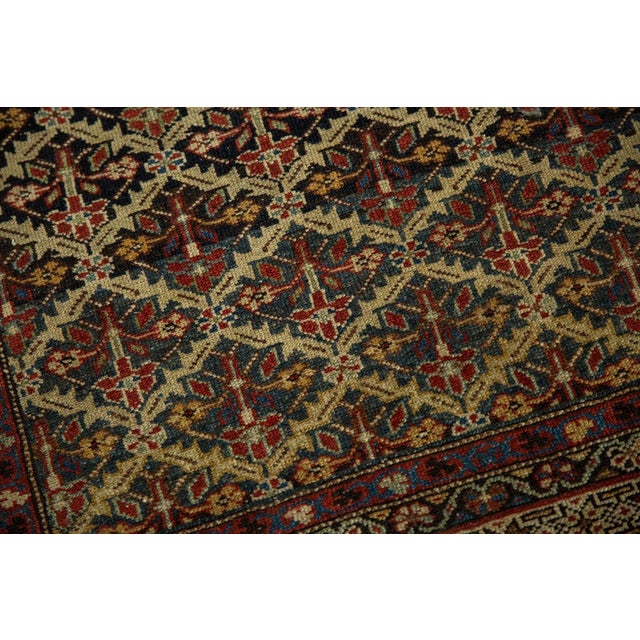 Navy Blue Antique Fine Malayer Rug - 3'11" x 5'11" For Sale - Image 8 of 12