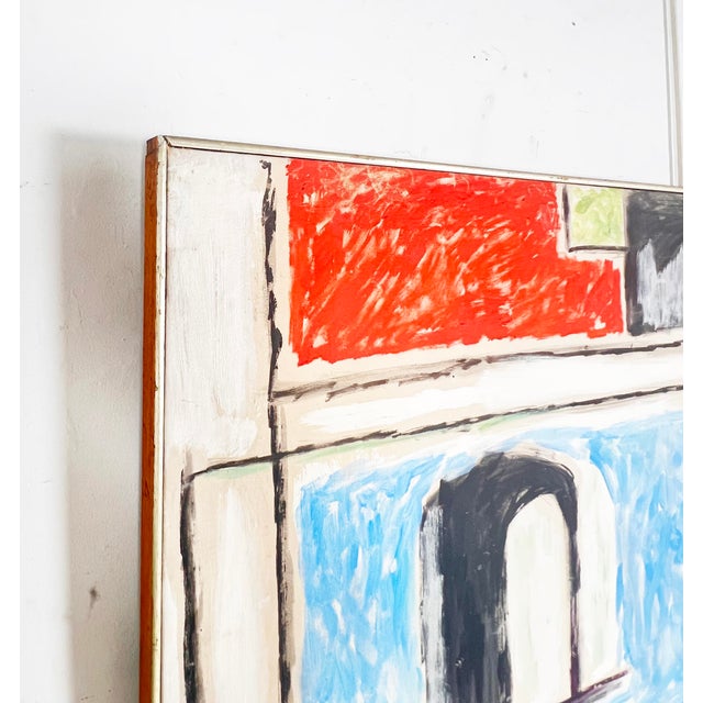 Black Large Modernist Abstract Painting by Ny Expressionist Phillip Callahan, C. 1960s For Sale - Image 8 of 9