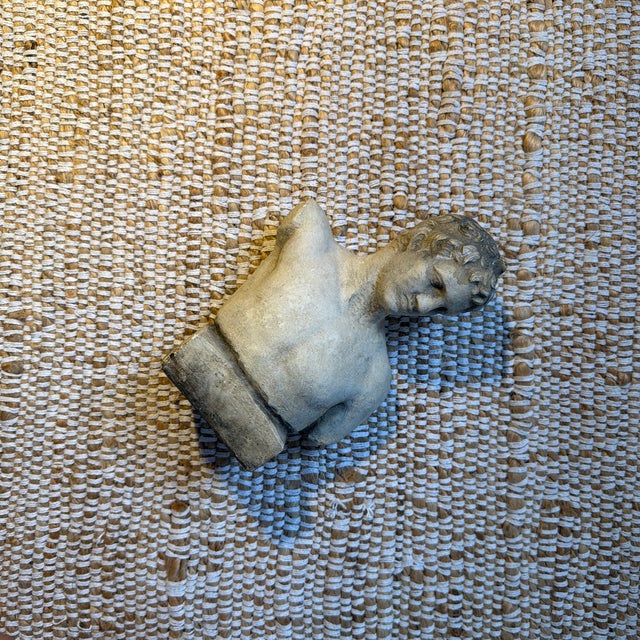 Aged Stone Roman Bust For Sale - Image 4 of 6