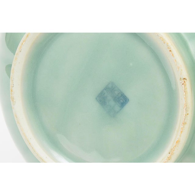 Mid Century Modern Chinese Porcelain Celadon Vase, 1950's For Sale - Image 11 of 11