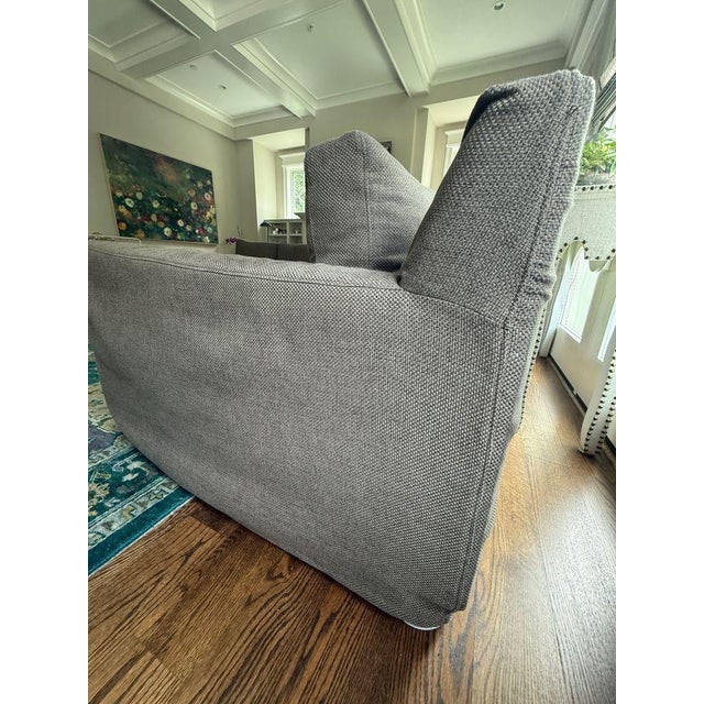 Gray Moss Home Kathy Slipcovered Sectional For Sale - Image 8 of 10