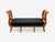 Biedermeier Biedermeier Style, Fruitwood, Black Fabric, Daybed, Usa, 19th Century For Sale - Image 3 of 15