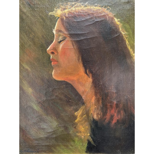 Late 20th Century African American Artist Charles Bohannah (1910- 1985) Oil Painting, Portrait For Sale - Image 10 of 10