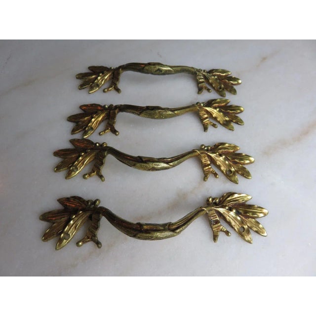 Antique Louis XVI Style Handles, Set of 4 For Sale - Image 3 of 6