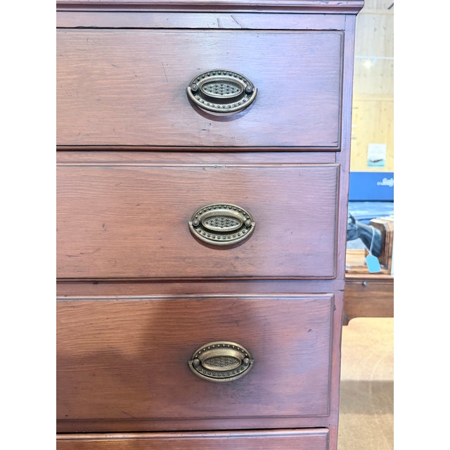 18th Century American Chippendale Mahogany Tall Chest For Sale - Image 9 of 12