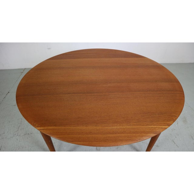 Brown Round Teak Coffee Table by Peter Hvidt & Orla Mølgaard Nielsen for France & Son, 1950 For Sale - Image 8 of 18