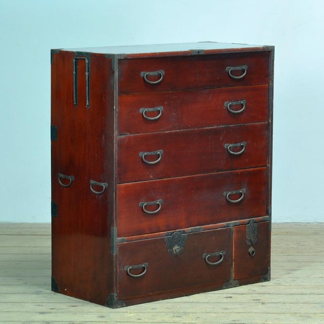 Japanese Tansu Chest of Drawers, 1870s For Sale - Image 15 of 15