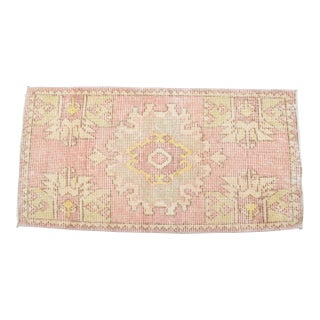 Oushak Small Vintage Carpet For Sale