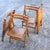 Brown Vintage Folding Wooden Chairs, 1970s, Set of 4 For Sale - Image 8 of 11
