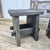 Japanese Set of Two 16" Tables/Stands." Yakisugi" Finish "Reclaimed Barnwood" Wabi Sabi, Minimalism, For Sale - Image 3 of 5
