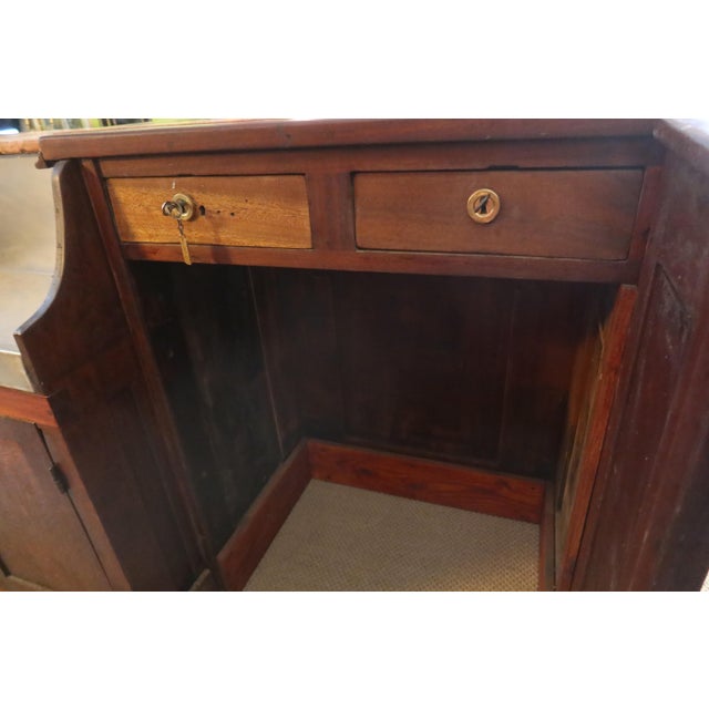 Large Oak Bar and Cabinet, 1890s, Set of 2 For Sale - Image 5 of 15