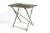 French Painted Wrought Iron Folding Garden Table, circa 1920's. Green painted weathered surface.