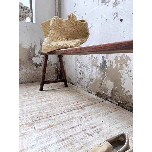 Oak Farm Bench, 1950s For Sale - Image 18 of 18