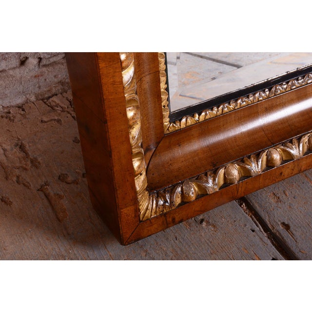 Empire Wall Mirror in Walnut, Austria, 1870s For Sale - Image 6 of 12