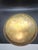 Vintage Decorative Brass Plate Features an Incised Nature Scene, Prominent Antelope For Sale - Image 4 of 4