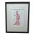 Late 20th Century Original Signed Fashion Illustration by Guillermo Meraz - Glamorous Evening Gown, Framed For Sale