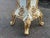 Late 20thC Italian Baroque Cream Gold Pedestals Pair For Sale - Image 17 of 18