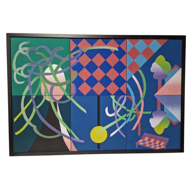 Futurist Panel by Tosco Ivano for Artexa, 1960s, in Flawless conditions. Designed 1960 to 1969 This piece is attributed to...