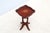 Late 20th Century Vintage Traditional Colonial Revival Small Accent Table in Cherry and Rubberwood For Sale - Image 5 of 15