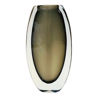 Orrefors Sommerso Dusk Vase by Nils Landberg For Sale