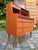 Teak Secretary Desk with Mirror and Lock, Denmark For Sale - Image 9 of 11